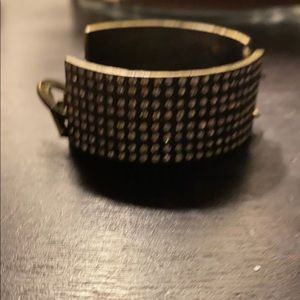 Rhinestone cuff bracelet